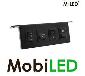 M-LED M-LED Schakelpaneel 4 knoppen M-LED M-LED Schakelpaneel 4 knoppen