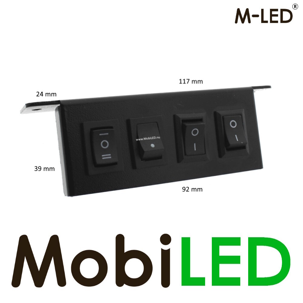 M-LED M-LED Schakelpaneel 4 knoppen