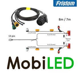 Fristom Cable harness 13 pole 8m / 7m 6 pin bayonet