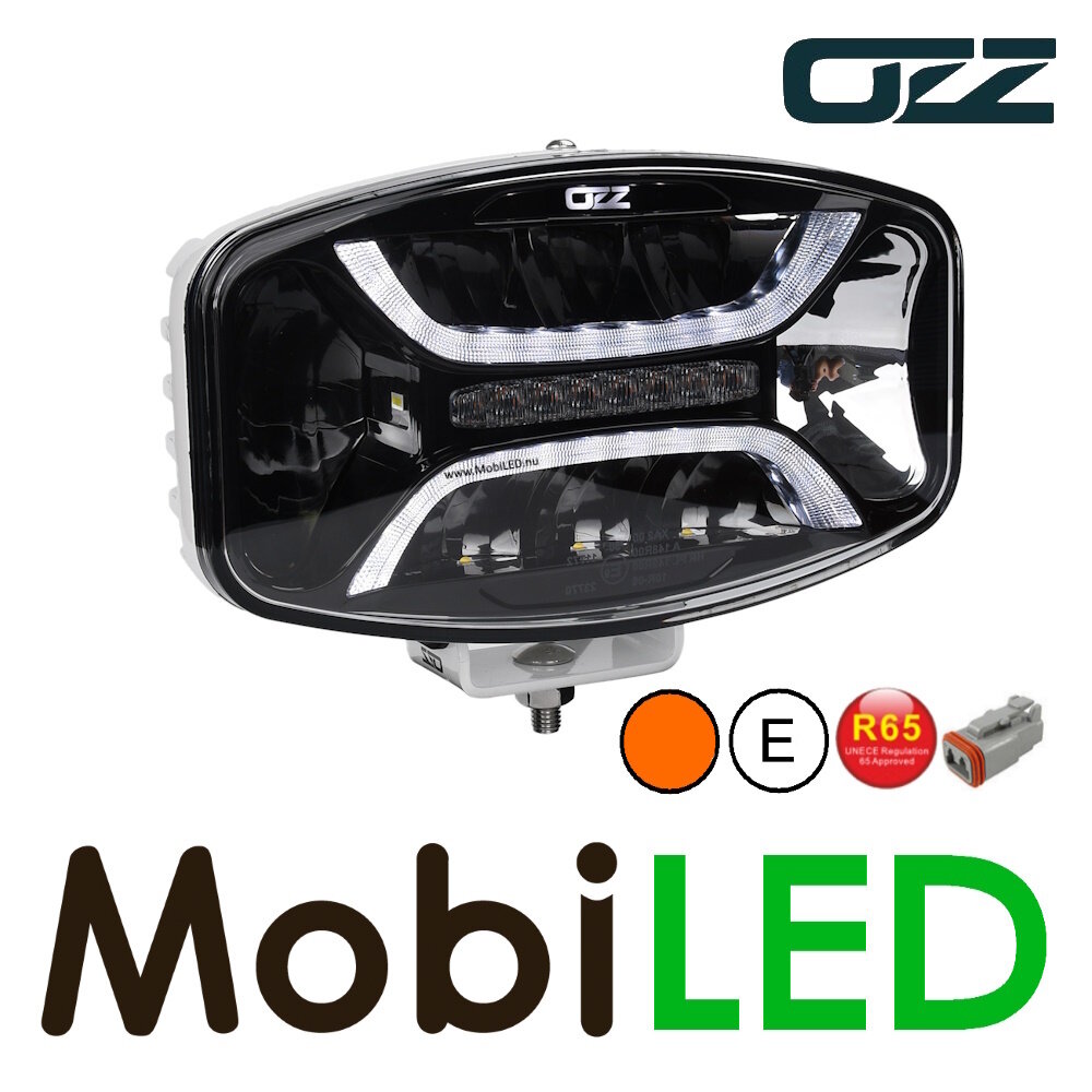 OZZ OZZ Oval spotlight with position light and flash White