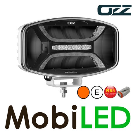 OZZ OZZ Oval spotlight with position light and flash White