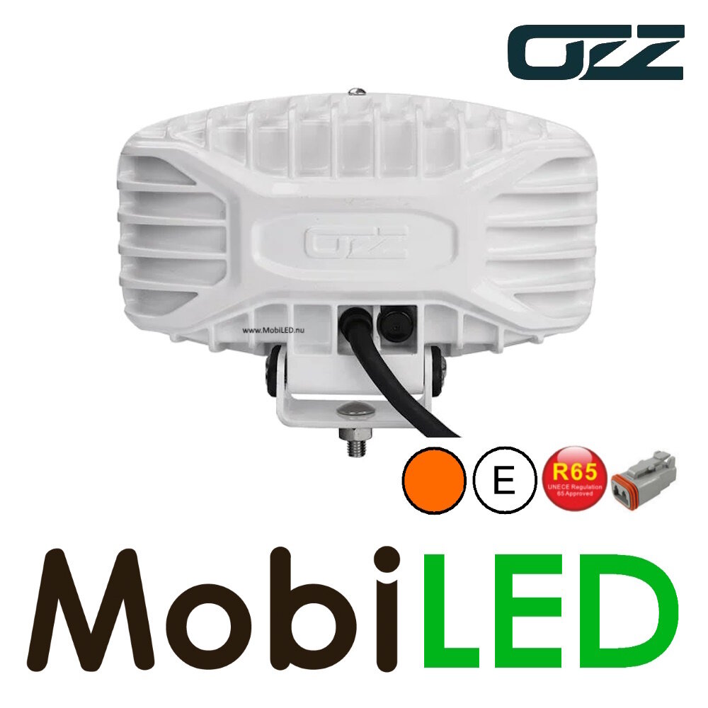 OZZ OZZ Oval spotlight with position light and flash White
