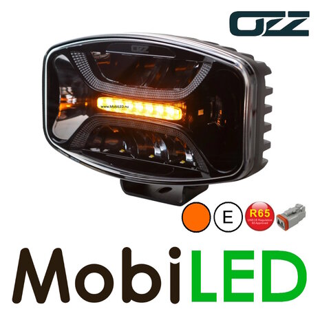 OZZ OZZ Oval spotlight with position light and flash White