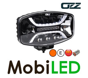 OZZ OZZ Oval spotlight with position light and flash black