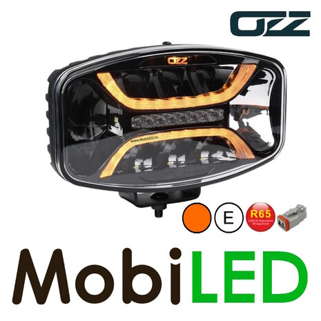 OZZ OZZ Oval spotlight with position light and flash black