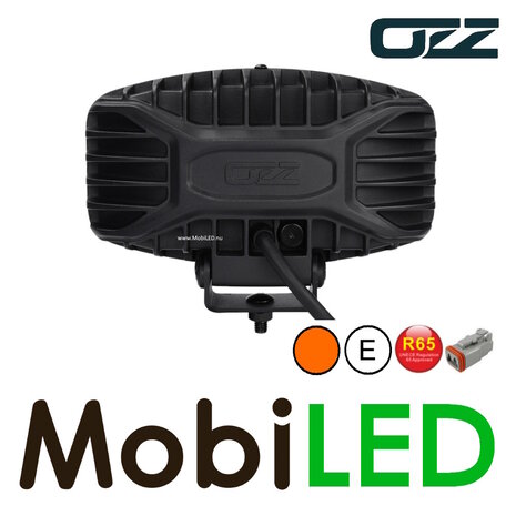 OZZ OZZ Spot ovale avec feu de position et flash noir