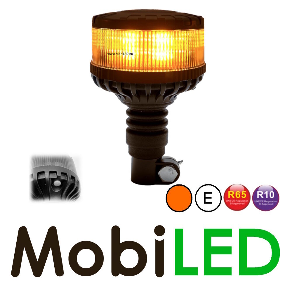Rotating beacon / flash lamp smoke lens DIN flex E-mark