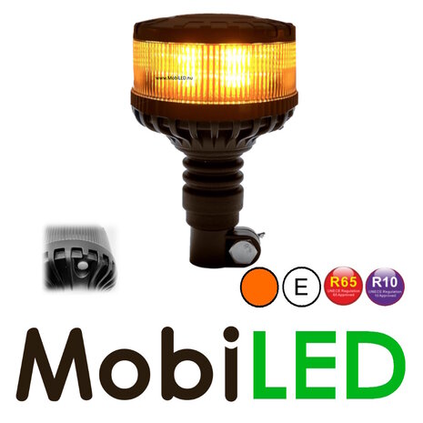 Rotating beacon / flash lamp smoke lens DIN flex E-mark