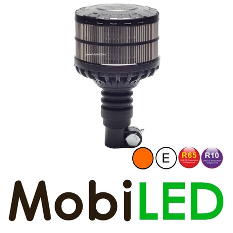 Rotating beacon / flasher dark lens DIN flex