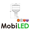 Rotating beacon / flash lamp smoke lens DIN flex E-mark