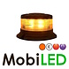 Rotating beacon / flash lamp dark lens fixed mounting Rotating beacon / flash lamp dark lens fixed mounting