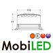 Rotating beacon / flash lamp dark lens fixed mounting Rotating beacon / flash lamp dark lens fixed mounting