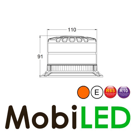 Balise rotative / lampe flash lentille sombre montage fixe Balise rotative / lampe flash lentille sombre montage fixe