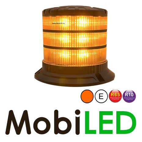 Rotating beacon / flash lamp dark lens fixed mounting