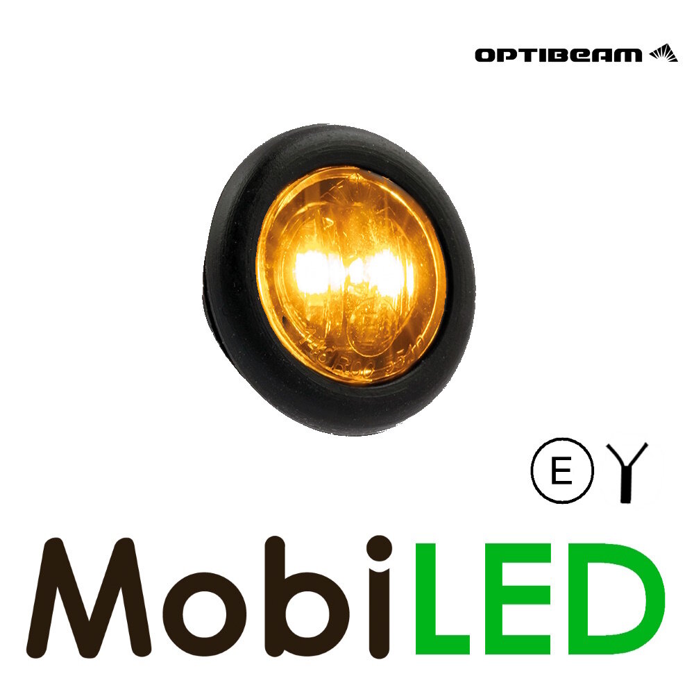 Optibeam Optibeam Dark look feu de marquage Ambre rond 28mm E-mark