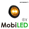 Optibeam Optibeam Marker light amber round 28mm dark look E-mark Optibeam Optibeam Marker light amber round 28mm dark look E-mark