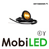 Optibeam Optibeam Markeerverlichting amber rond 28mm dark look E-keur Optibeam Optibeam Markeerverlichting amber rond 28mm dark look E-keur