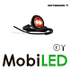 Optibeam Optibeam Feu de marquage rouge rond 28mm lentille dark E-marque Optibeam Optibeam Feu de marquage rouge rond 28mm lentille dark E-marque