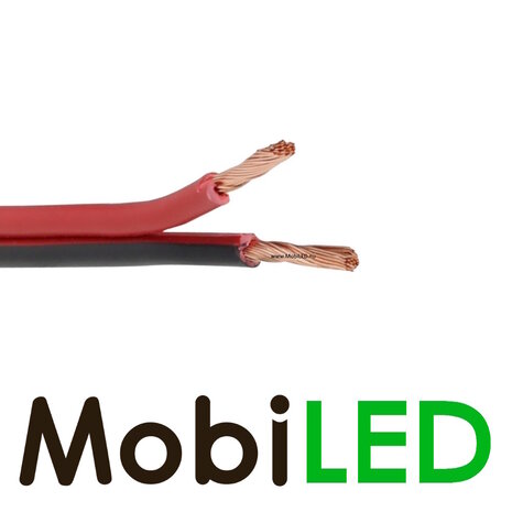 Twinkabel 2 x 6 mm2 rood / zwart Twinkabel 2 x 6 mm2 rood / zwart