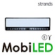 Strands LED bar, seamlessly integrated into the license plate holder Strands LED bar, seamlessly integrated into the license plate holder