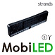 Strands LED bar, seamlessly integrated into the license plate holder Strands LED bar, seamlessly integrated into the license plate holder