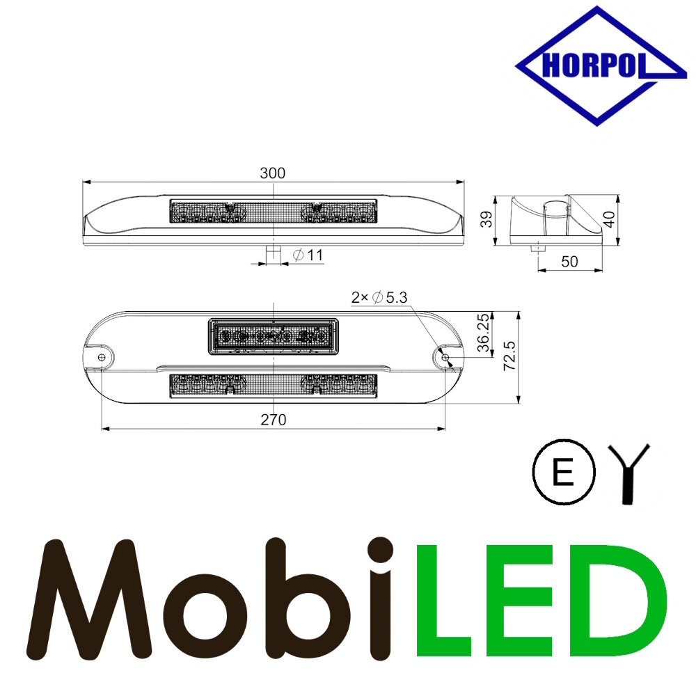 HORPOL Lampe en saillie "scene light" noir avec flash