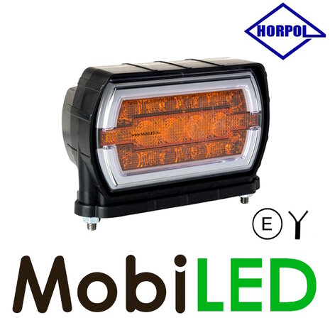 HORPOL Front light Cleo with turn signal bottom mounting E-mark