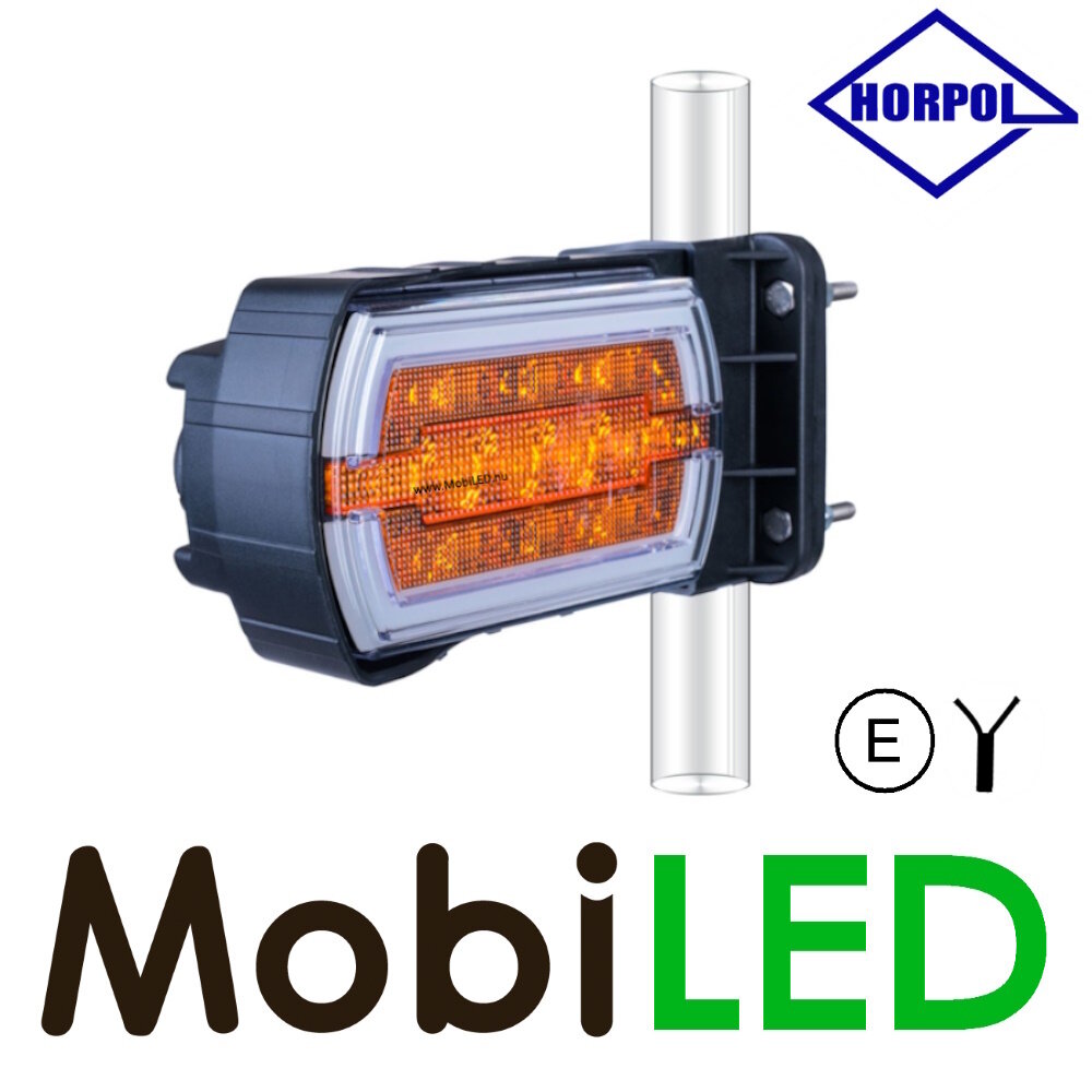 HORPOL Front light Cleo with turn signal pipe mounting E-mark