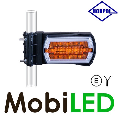 HORPOL Front light Cleo with turn signal pipe mounting E-mark