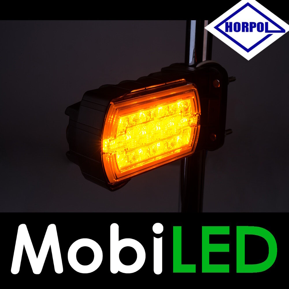 HORPOL Front light Cleo with turn signal pipe mounting E-mark