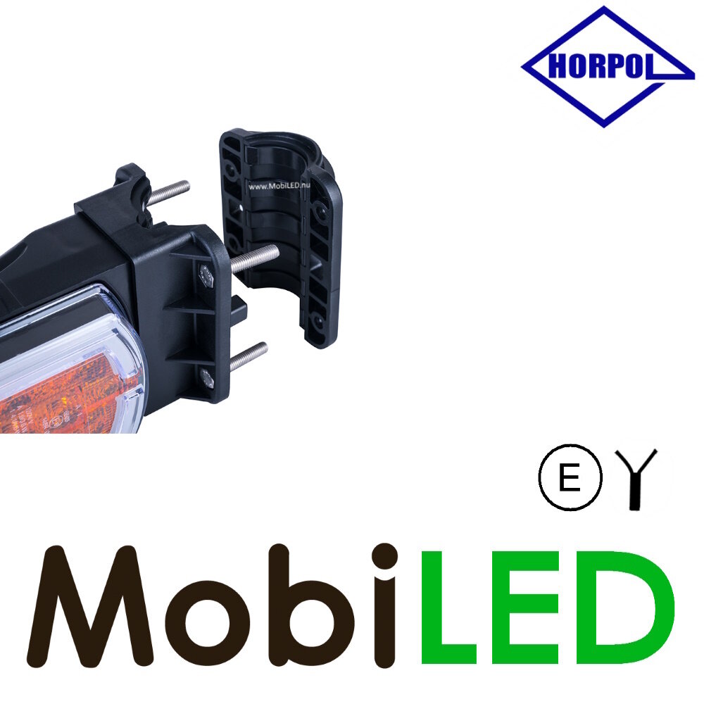 HORPOL Front light Cleo with turn signal pipe mounting E-mark