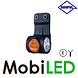 HORPOL Horpol Lampe de contour 3 couleurs Droite 12-24 volts E-marque HORPOL Horpol Lampe de contour 3 couleurs Droite 12-24 volts E-marque