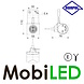HORPOL Horpol Lampe de contour 3 couleurs Droite 12-24 volts E-marque HORPOL Horpol Lampe de contour 3 couleurs Droite 12-24 volts E-marque