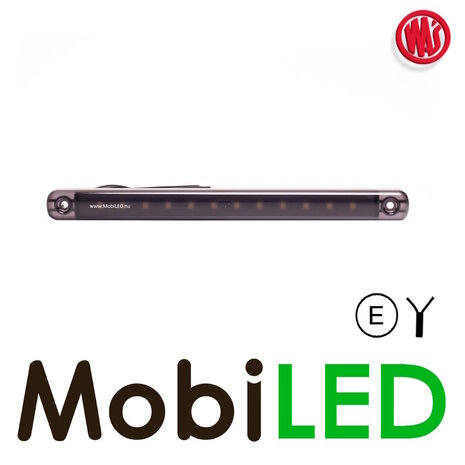 WAS Rear position light long red dark look 12-24 volts E-mark