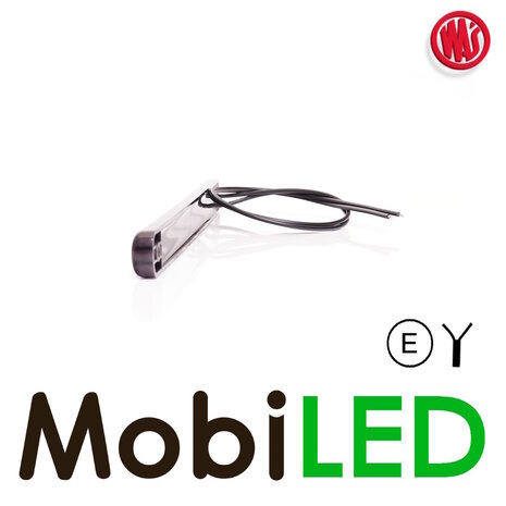 WAS Feu de position arrière long rouge dark look 12/24 volts E-mark WAS Feu de position arrière long rouge dark look 12/24 volts E-mark