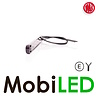 WAS Positielicht achter lang rood dark look 12/24 volt  E-keur