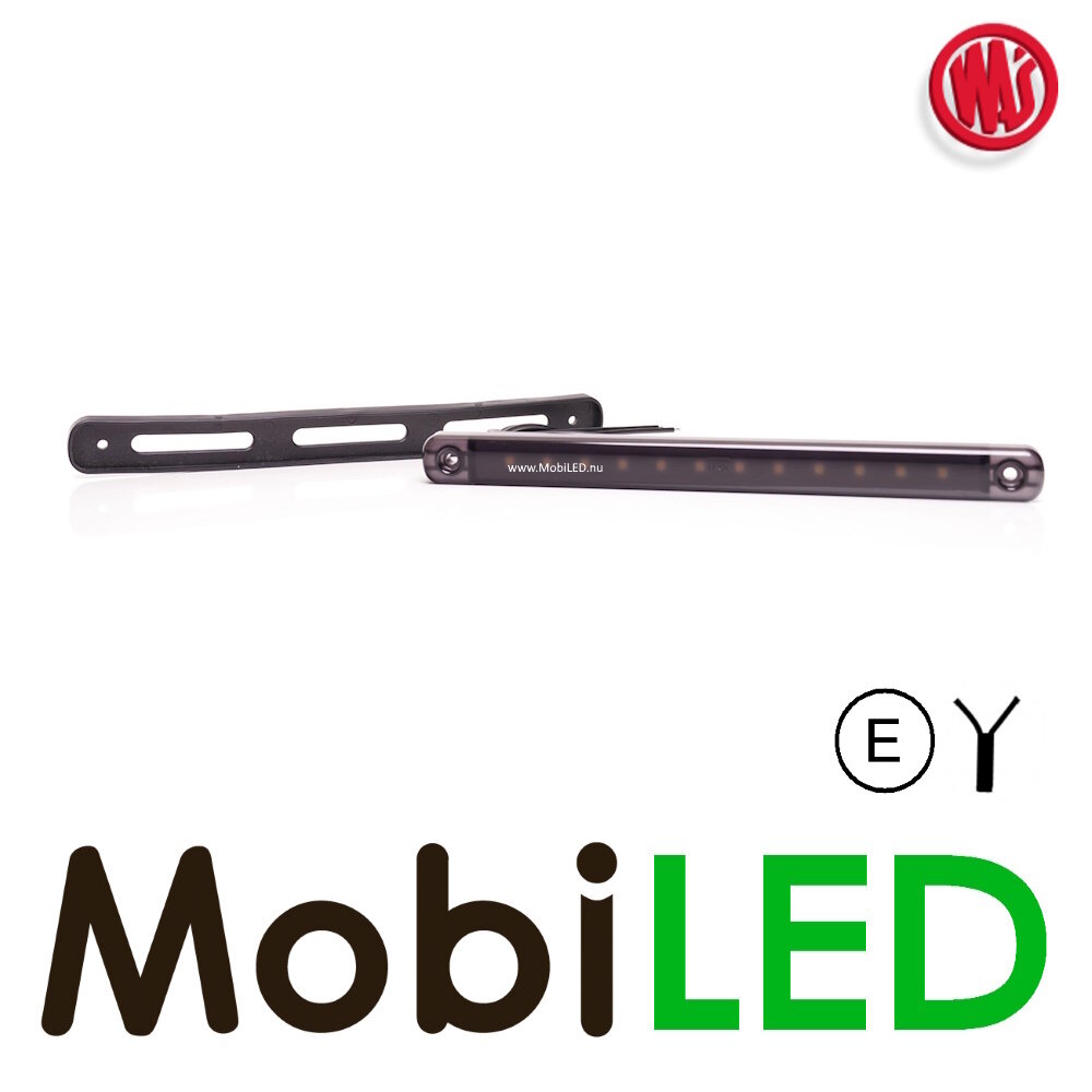 WAS Positielicht achter lang rood dark look 12/24 volt E-keur WAS Positielicht achter lang rood dark look 12/24 volt E-keur