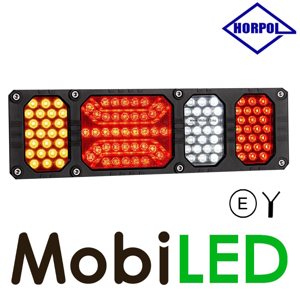 HORPOL Heavy duty achterlicht met wisselbare modules en reflector 24V Links HORPOL Heavy duty achterlicht met wisselbare modules en reflector 24V Links