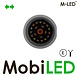 M-LED M-LED Lampe danoise blanc/ambre/rouge avec clignotant Clear Look E-mark