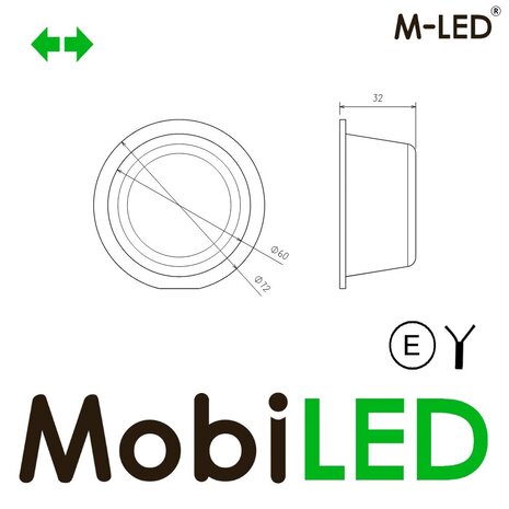 M-LED M-LED Danish lamp tri color with direction indicator Dark Look E-mark M-LED M-LED Danish lamp tri color with direction indicator Dark Look E-mark