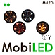 M-LED M-LED Lampe danoise blanc/ambre/rouge avec clignotant Clear Look E-mark