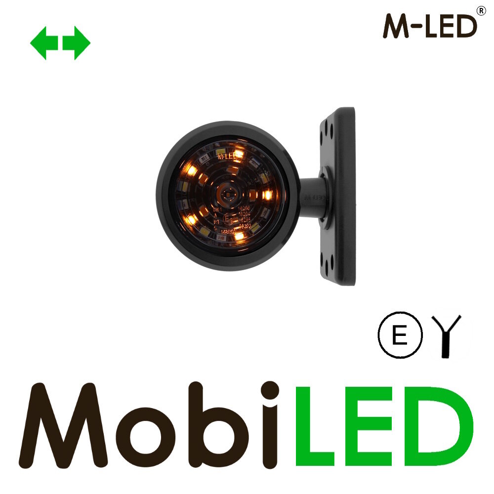 M-LED M-LED Danish lamp tri color with direction indicator Dark Look E-mark M-LED M-LED Danish lamp tri color with direction indicator Dark Look E-mark