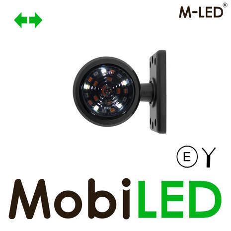 M-LED M-LED Danish lamp tri color with direction indicator Dark Look E-mark M-LED M-LED Danish lamp tri color with direction indicator Dark Look E-mark