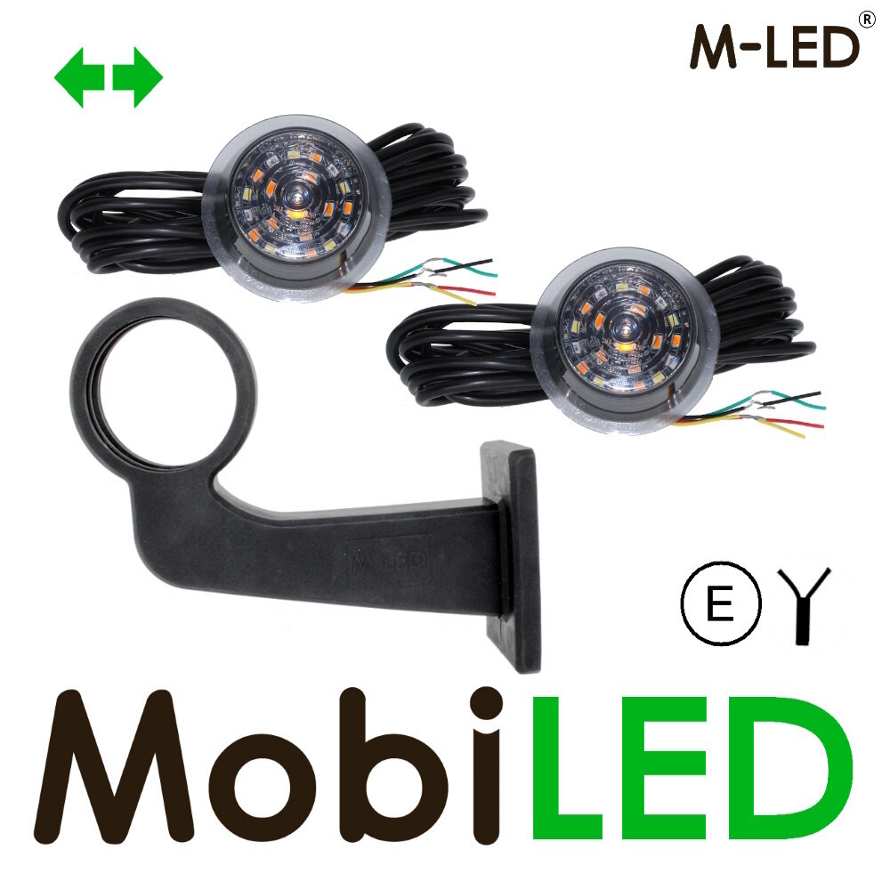 M-LED M-LED Lampe danoise tricolore avec indicateur de direction Clear Look E-marque M-LED M-LED Lampe danoise tricolore avec indicateur de direction Clear Look E-marque