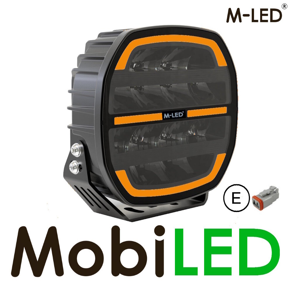 M-LED M-LED Phoenix combi with amber and white position light 9 inch E-mark M-LED M-LED Phoenix combi with amber and white position light 9 inch E-mark