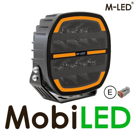 M-LED M-LED Phoenix combi avec feu de position ambre et blanc 9 pouces E-marque M-LED M-LED Phoenix combi avec feu de position ambre et blanc 9 pouces E-marque