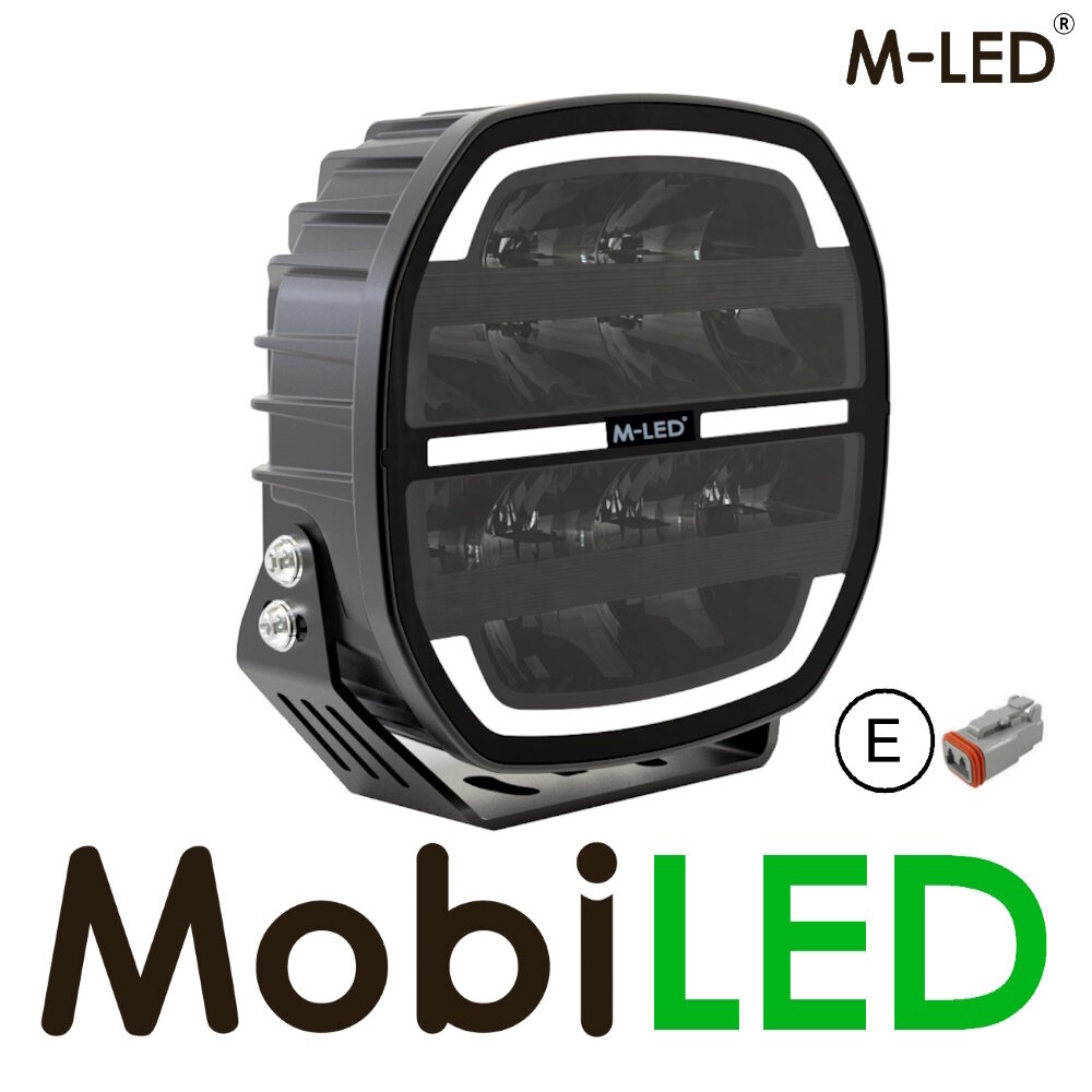 M-LED M-LED Phoenix combi avec feu de position ambre et blanc 9 pouces E-marque M-LED M-LED Phoenix combi avec feu de position ambre et blanc 9 pouces E-marque