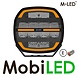 M-LED M-LED Phoenix combi avec feu de position ambre et blanc 9 pouces E-marque M-LED M-LED Phoenix combi avec feu de position ambre et blanc 9 pouces E-marque