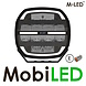 M-LED M-LED Phoenix combi avec feu de position ambre et blanc 9 pouces E-marque M-LED M-LED Phoenix combi avec feu de position ambre et blanc 9 pouces E-marque