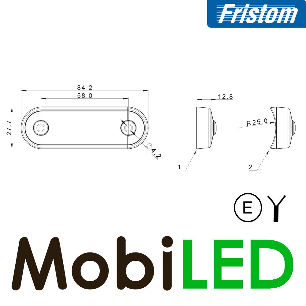 Fristom Fristom side marking Amber White Fristom Fristom side marking Amber White